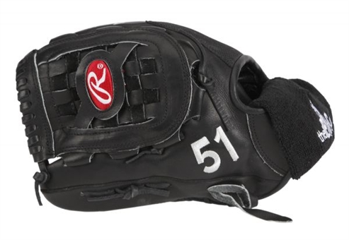 2009 Randy Johnson Game Used and Signed Fielders Glove From Final Season (Johnson LOA)
